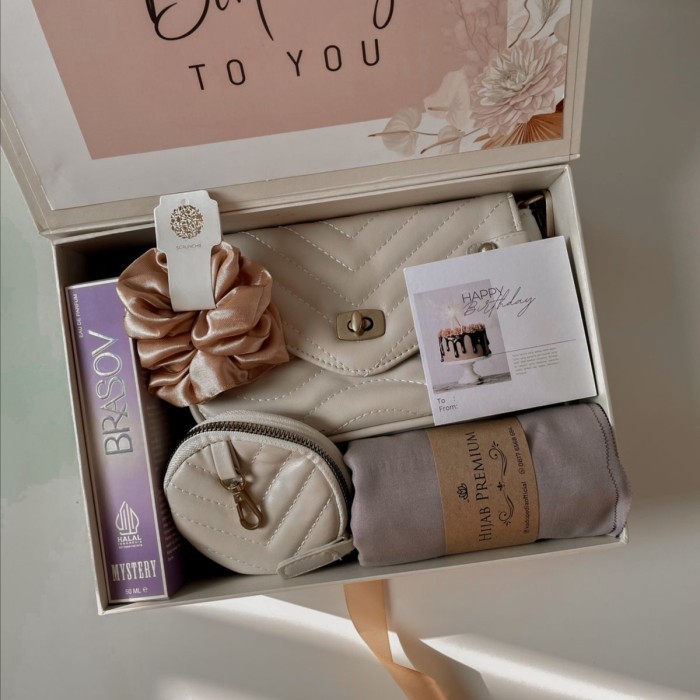 

Best Seller- KADOPEDIA Gift Hadiah Kado Ulang Tahun Wanita Istri - Incheon(UT003) - Syari, Black