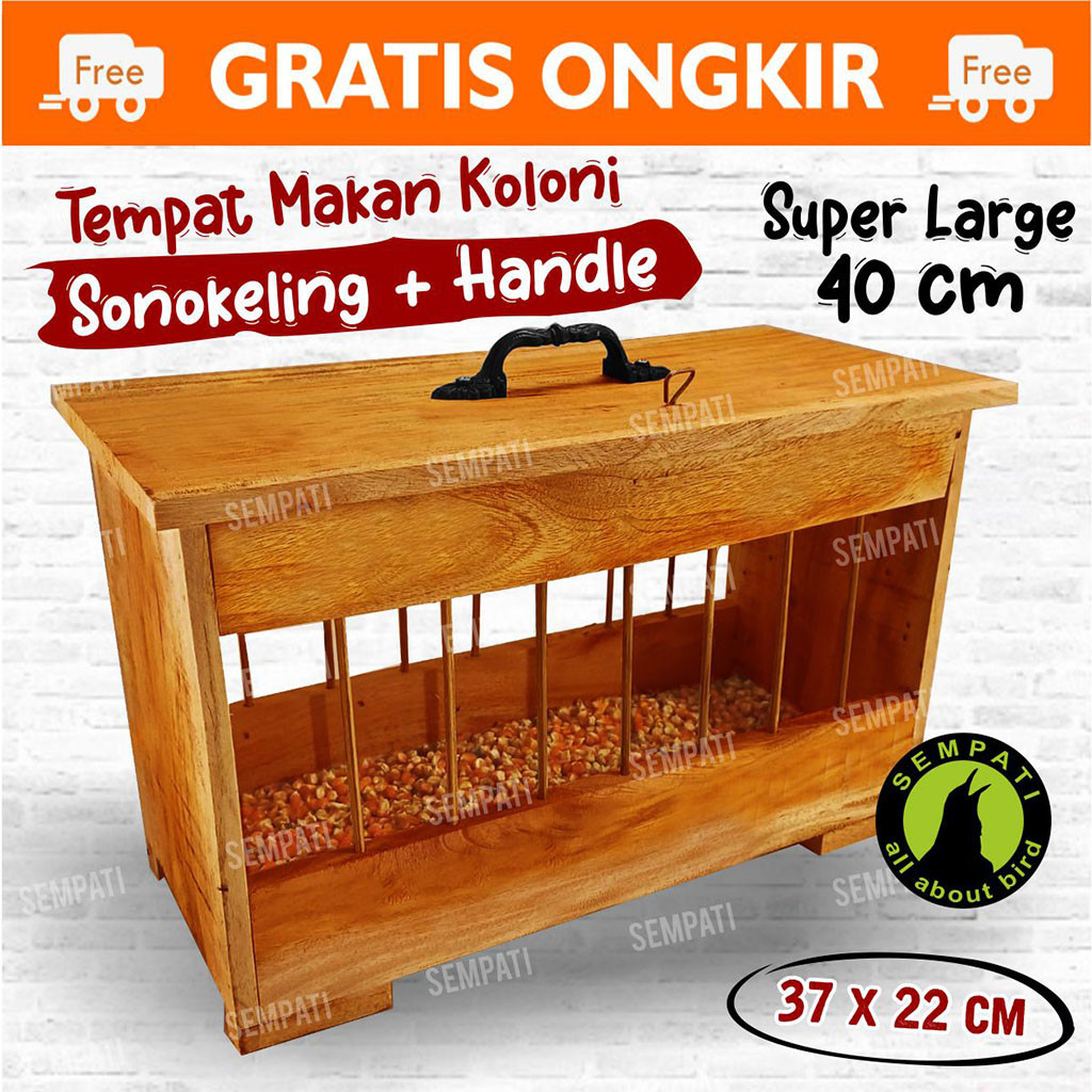 SEMPATI TM Tempat Makan Burung Merpati Wadah Pakan Jagung Burung Merpati Pos Kolong Tomprang Lomba D
