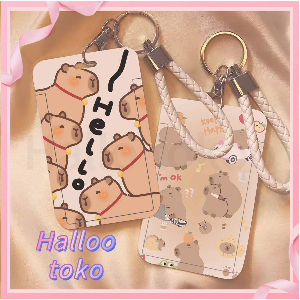 

ID CARD HOLDER MOTIF KAWAII TEMPAT KARTU PHOTOCARD PHOTO CARD Pelindung + Tali Hadiah Yang Dipesan Bisa Mengustomisasi Pola/pattern (gambar) Jika Pemesanan Lebih Dari 5 Buah,Full Screen Dengan Gambar Kapibara