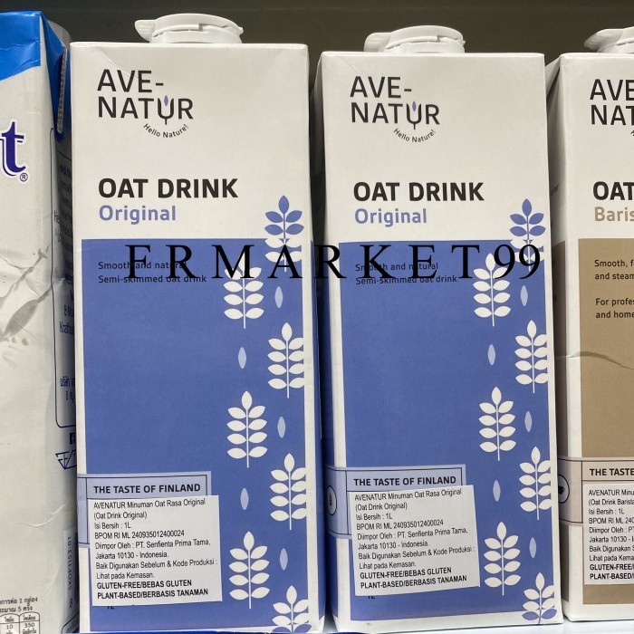 

Ave Natur Oat Drink Original / Minuman Oat Rasa Original / 1 Ltr