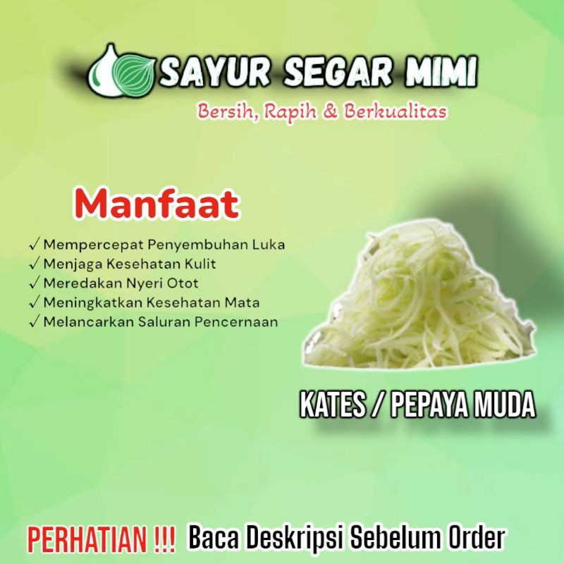 

Kates Parut - Sayur Palembang