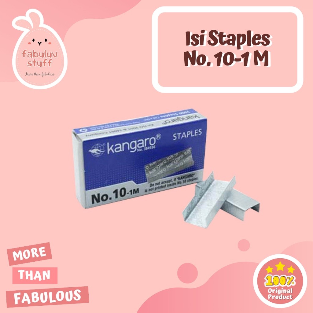 

ATK ~ Isi Staples No. 10 - 1m ( Untuk Straples Kecil / Tanggung )