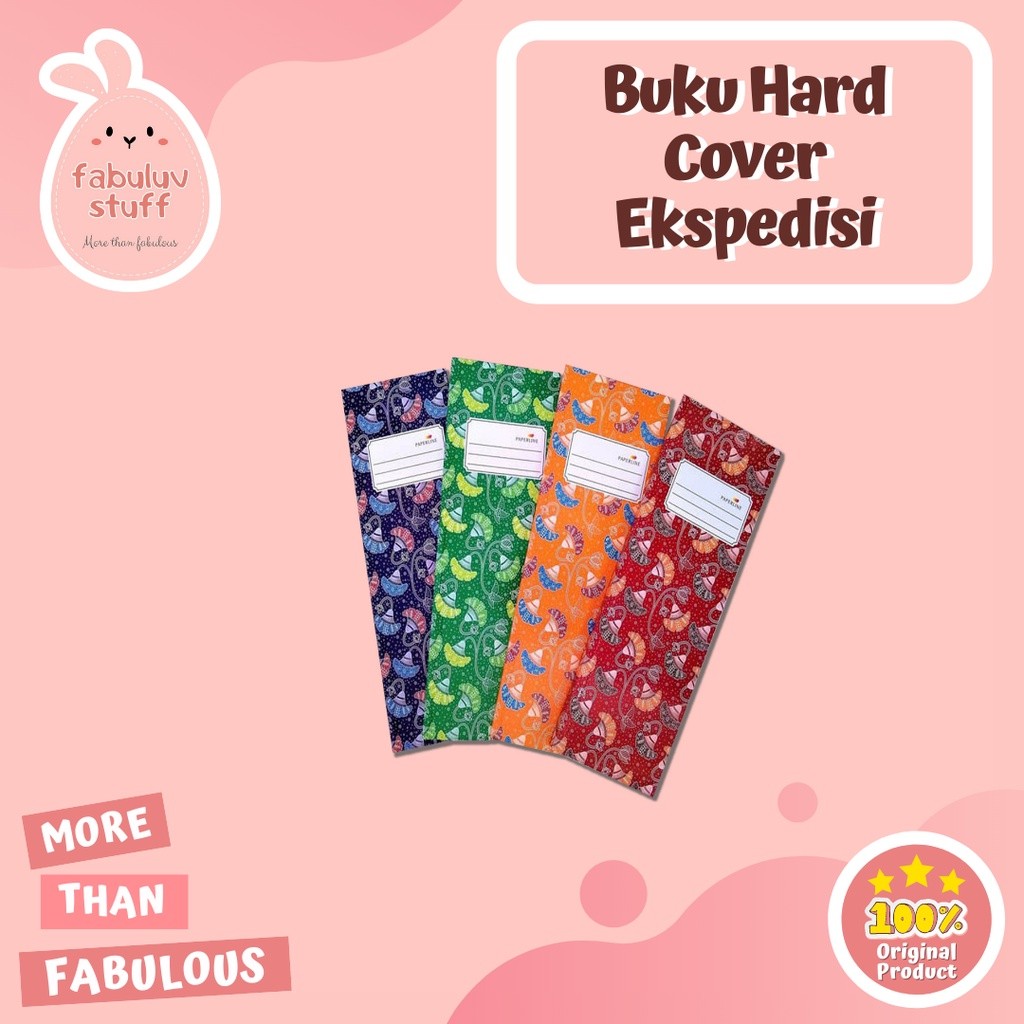 

ATK ~ Buku Hardcover Ekspedisi / Hard cover Panjang / Buku Catatan / Buku Kas Kover Keras isi 100