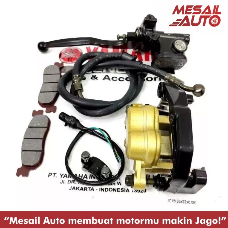 3 item fiz r kaliper+selang rem+master rem set yamaha fiz r, force 1,alfa, jupiter z lama