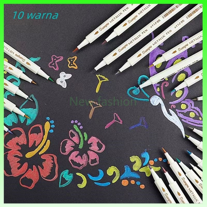 

Metalik Spidol/10 Warna Spidol Cat Pulpen/DIY Cat Metalik Pulpen