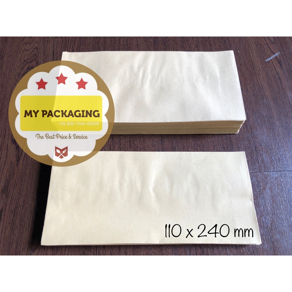 

Amplop Coklat Ukuran Kabinet (1Pack Isi 100pcs)