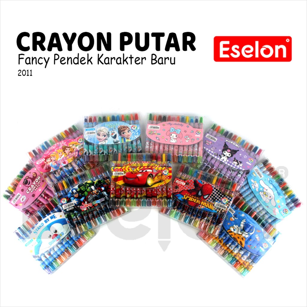 

Crayon putar PENDEK 12WRN /Rolling Crayon / Crayon Putar Pendek