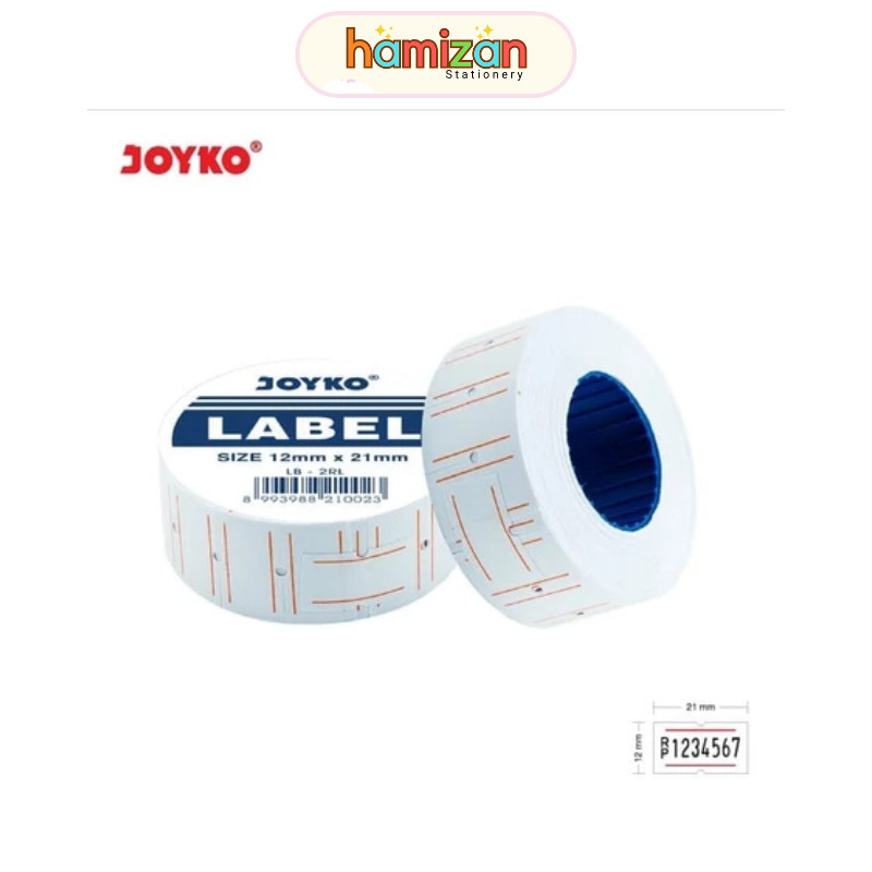 

Kertas stiker Isi ulang / Refil Label Harga JOYKO MX 5500 isi 10 RoL/ Price Label / Label Harga Joyko LB-RL