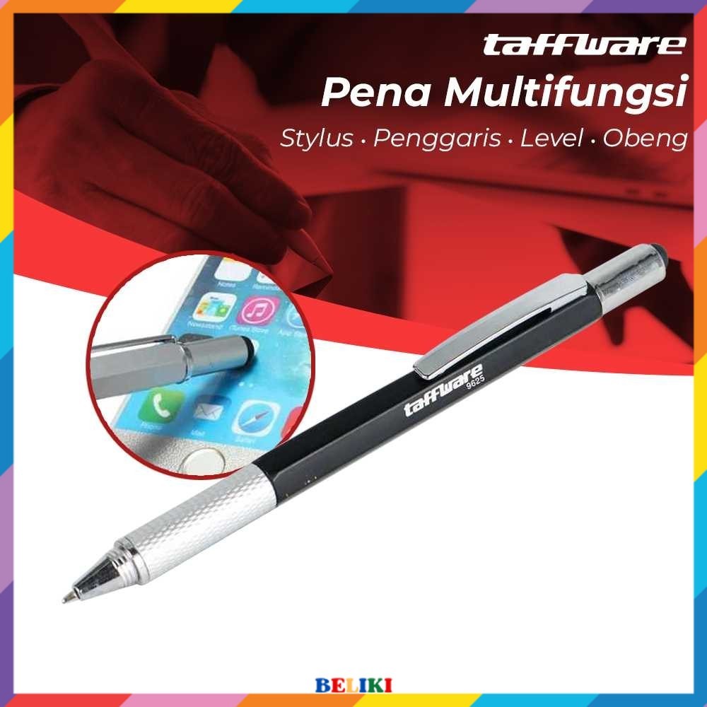 

Taffware Pena Multifungsi Plastik Stylus Penggaris Waterpass Obeng - 9625