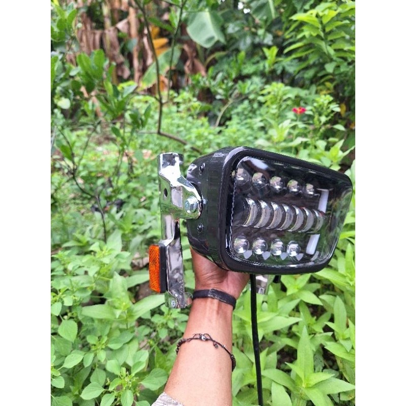 HEADLAMP LAMPU DEPAN 16 led HONDA WIN100 WIN 100 set BREKET LAMPU