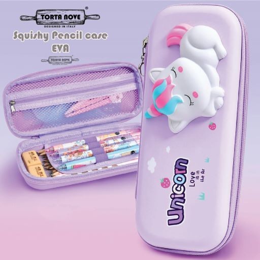 

[Terbaru] Kotak pensil 3D EVA Squishy Tempat Pensil anak sekolah laki perempuan - SQUISHY UNICORN