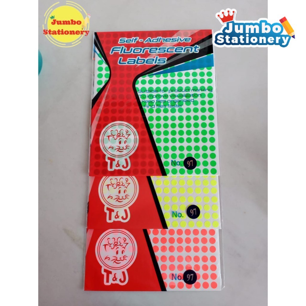 

LABEL TOM JERRY COLOR 97 BULAT / Label Bulat Warna Warni