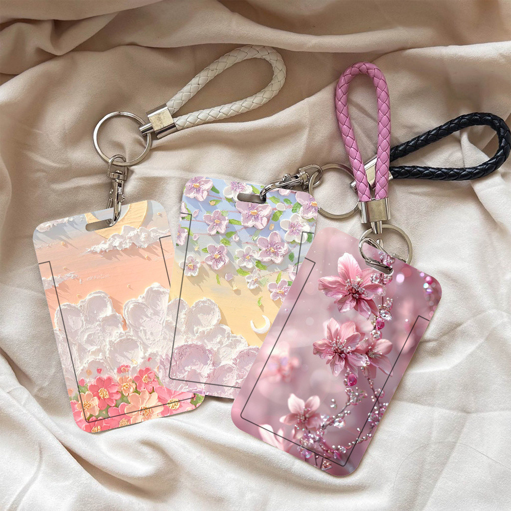 

ID CARD HOLDER MOTIF Oil painting of seaside flowers PHOTOCARD PHOTO CARD