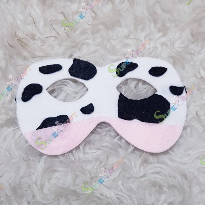 Topeng Sapi Bando Karakter Sapi Kostum Cow Moo Cimory