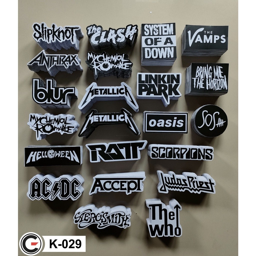 

Cetak Kilat - 22pcs STIKER PACK, STICKER MUSIC, STIKER HITAM PUTIH