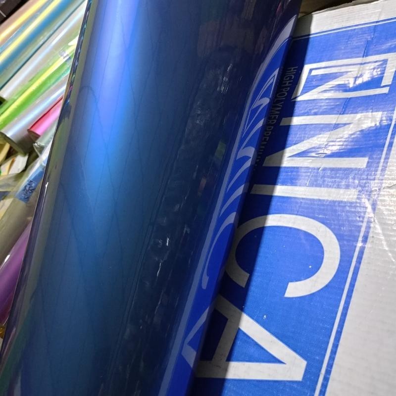 Stiker skotlite Lembayung warna Nado Blue nicai stiker untuk motor dan mobil stiker termurah dan ter