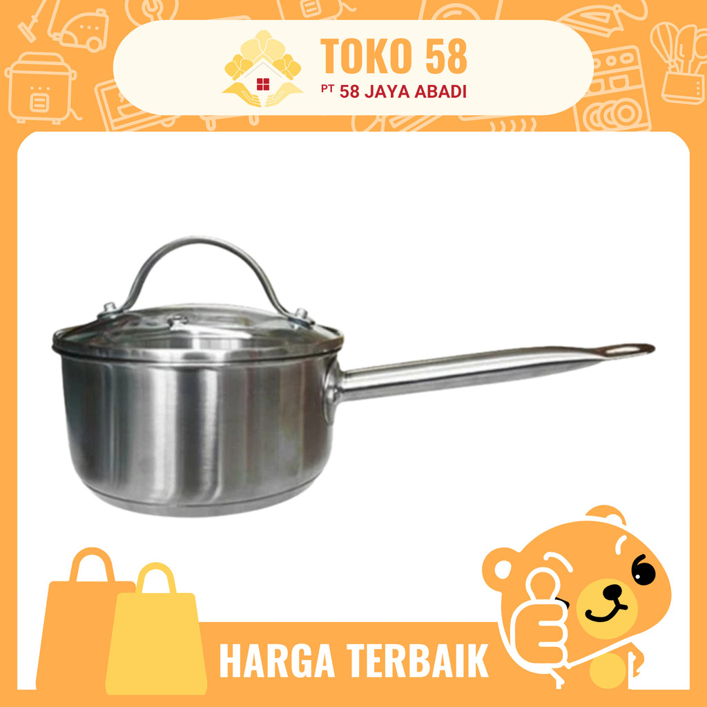 [COD] Fincook SP1805 SSGL Sauce Pan / Panci Susu Stainless Steel