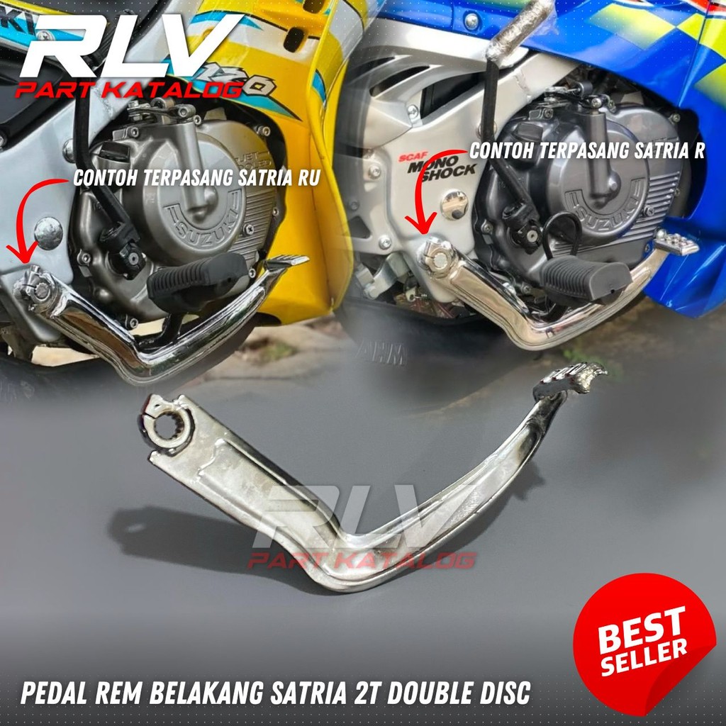 PEDAL INJEKAN REM SATRIA 2 TAK SATRIA HIU LUMBA