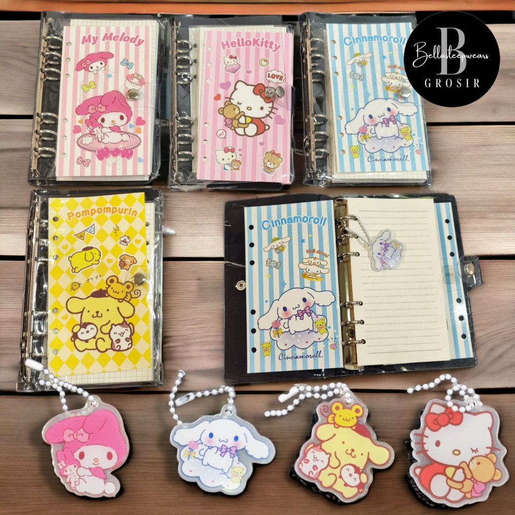 

BINDER BOOK A6 MOMO GANTUNGAN NOTEBOOK BUKU CATATAN LUCU JOURNAL AESTHETIC