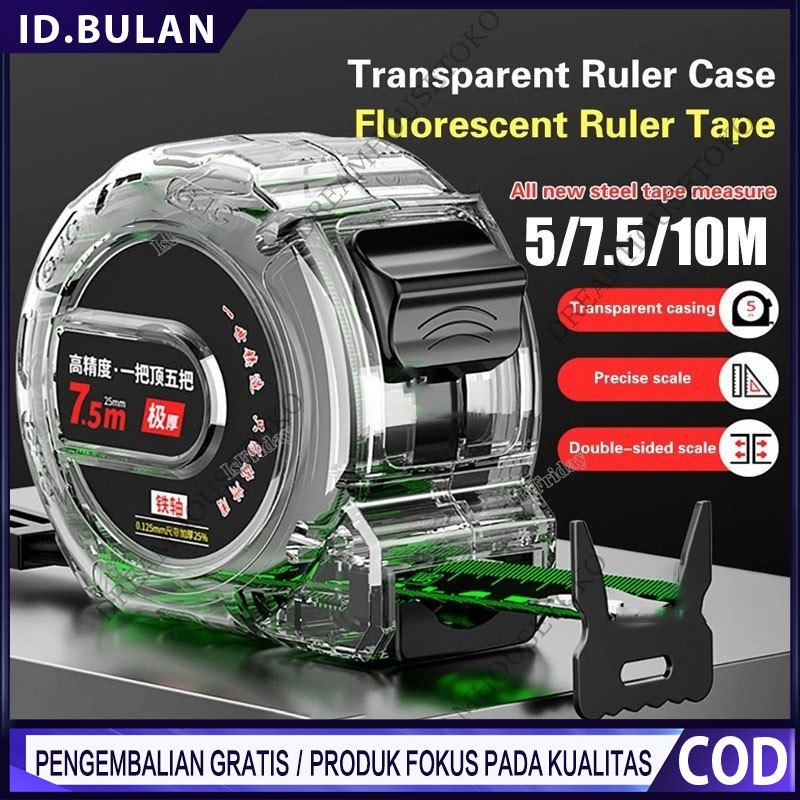 

Meteran Pengukur Anti Karat 10/7.5/5 Meter Tahan Banting Bahan Stainless Steel Tembus Pandang Rol Pengukur Murah/Meteran Baja Anti Karat Meteran Tukang Bangunan