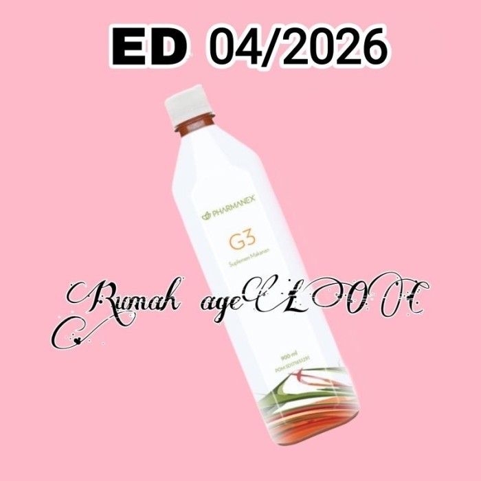 

pharmanexx jus G 3 juice G 3 (1 BOTOL) - suplemen kesehatan G*3 minuman kesehatan multivitamin G tri