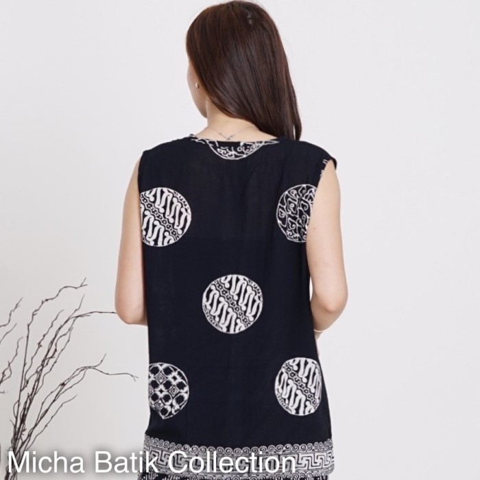 Atasan batik tank top