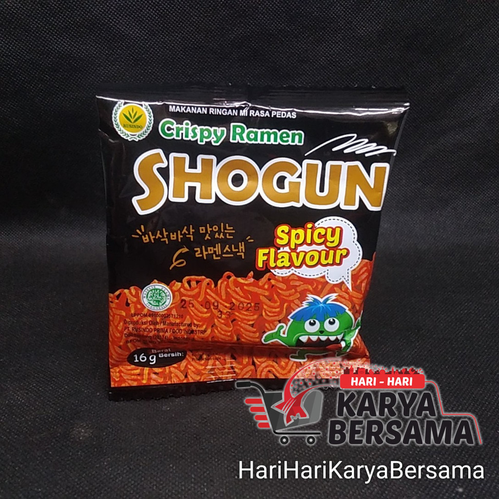 

MAKANAN RINGAN SHOGUN MI CRISPY RAMEN SPICY FLAVOUR 16GR