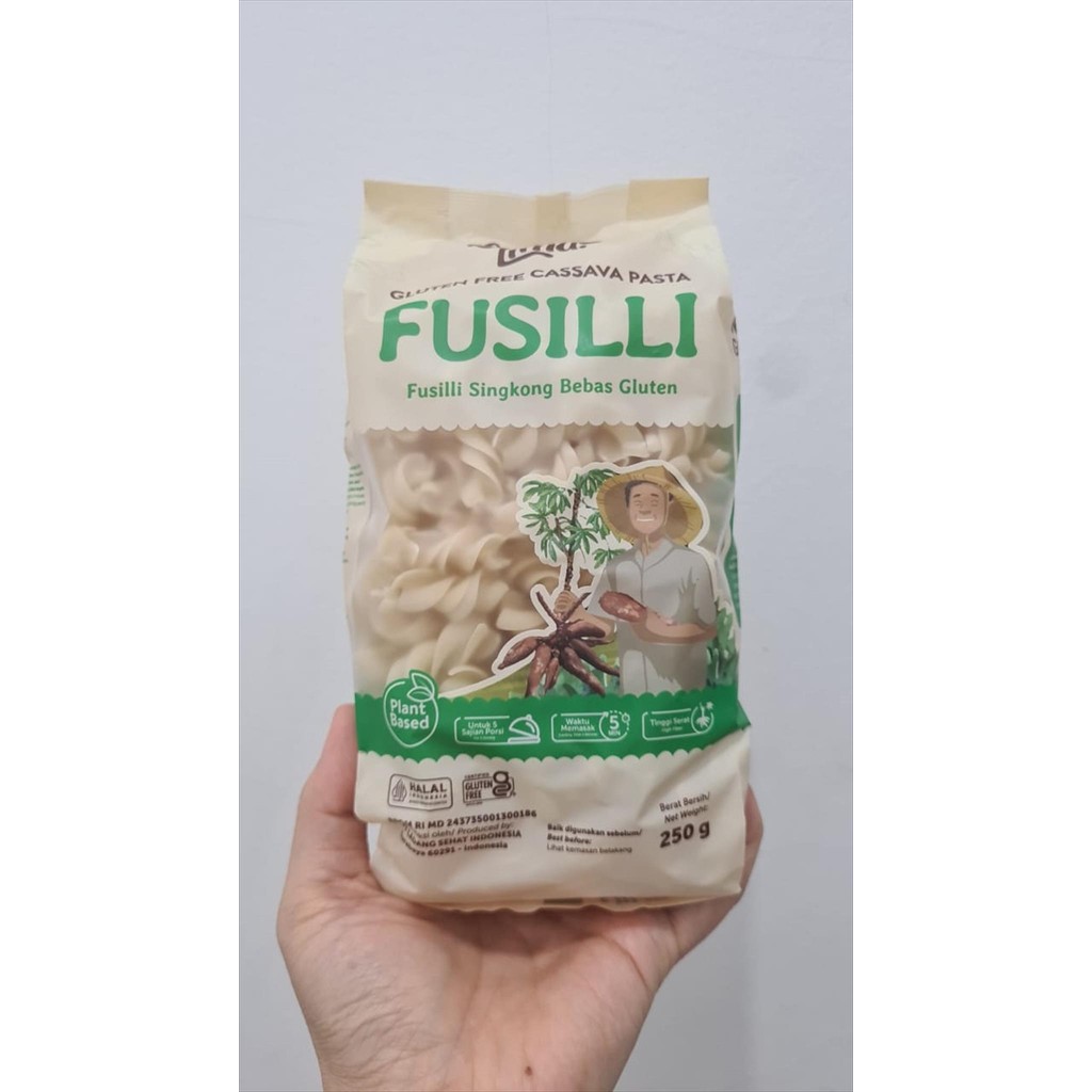 

Ladang Lima - Fusili Singkong Gluten Free Egg Free 250g ( Pasta Fusilli )