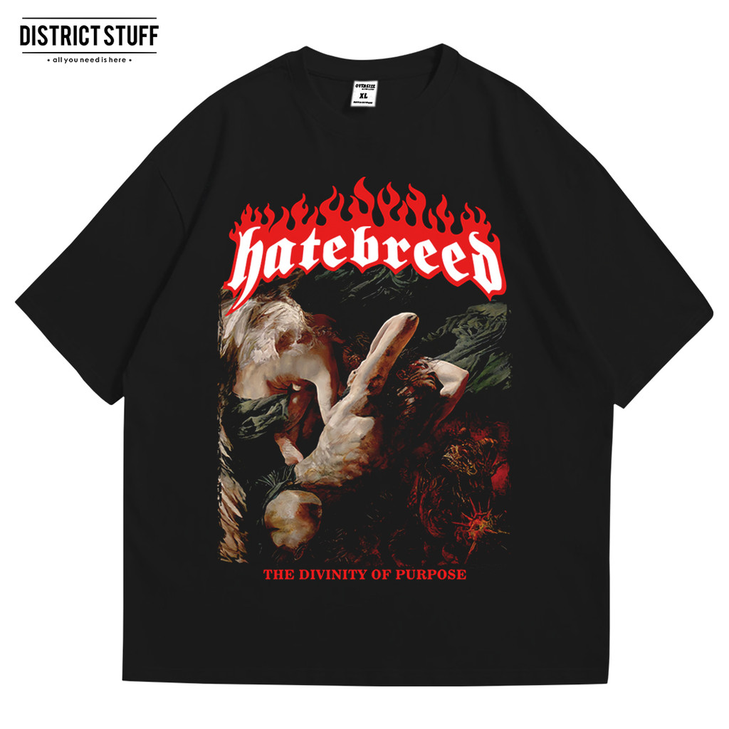 Kaos Band Hatebreed Divinity Of Purpose Tshirt Oversize Vintage Pria Wanita