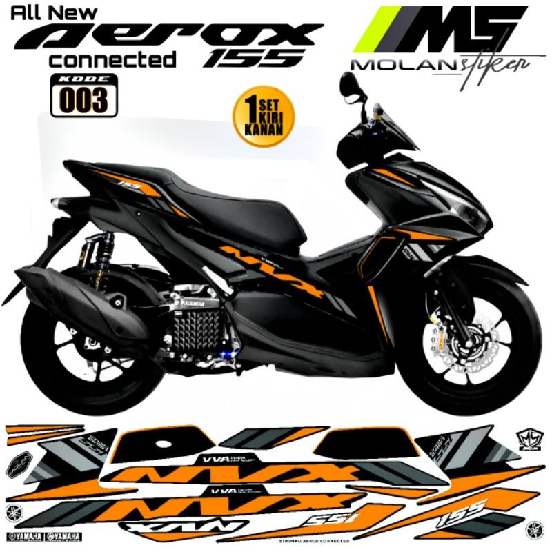 Decal Sticker Striping Variasi Aerox New NVX 155 All New Aerox 155 Connected Aerox 155 Vva Aerox New