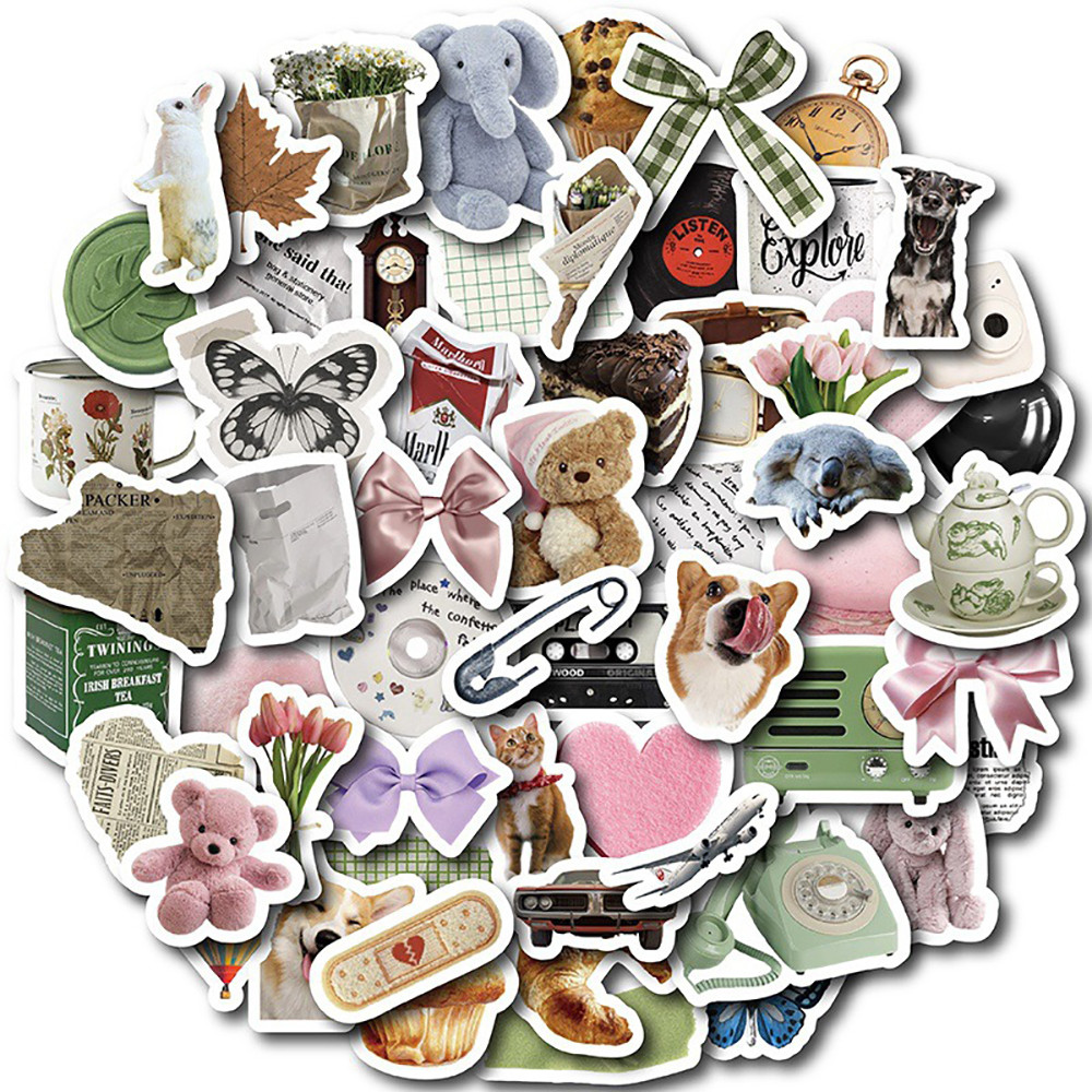 

10/30/58pcs Cute Ins Style Cartoon Stickers DIY Decoration Graffiti For Skateboard Phone Laptop Luggage Fridge Funny Decals Toys