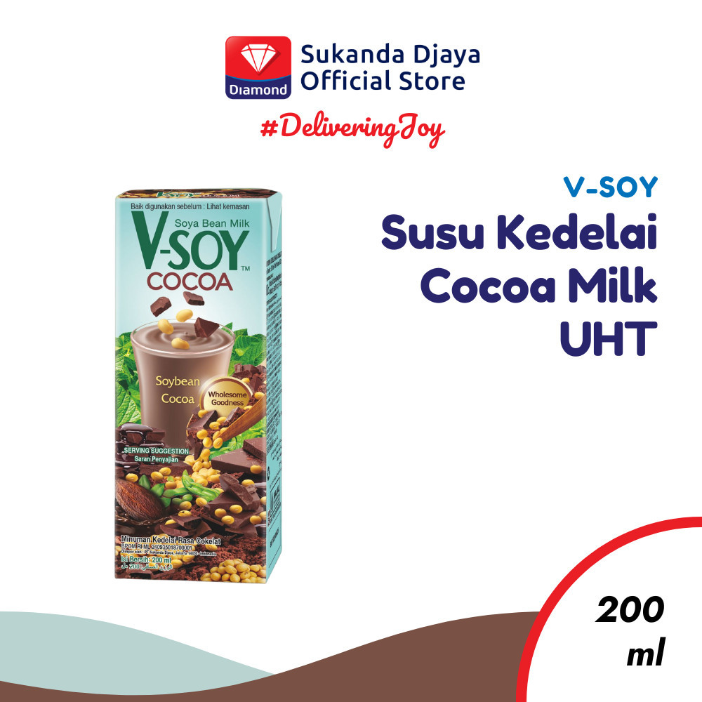 

V-Soy Susu Kedelai Cocoa Milk UHT 200 Ml