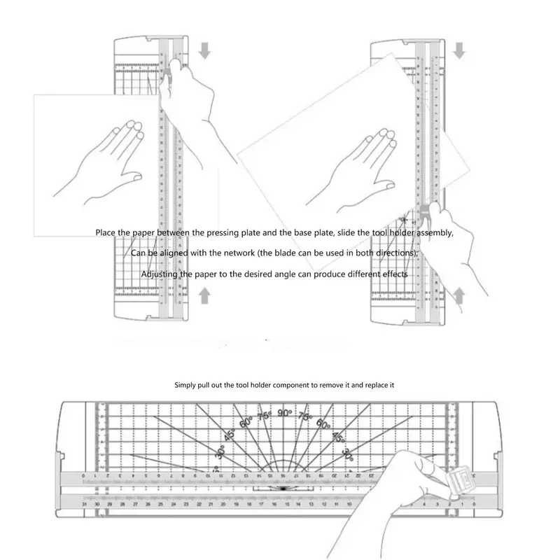 

QNSHP YOAI Paper Trimmer Cutter Portable Alat Pemotong Kertas A4 - Y-33