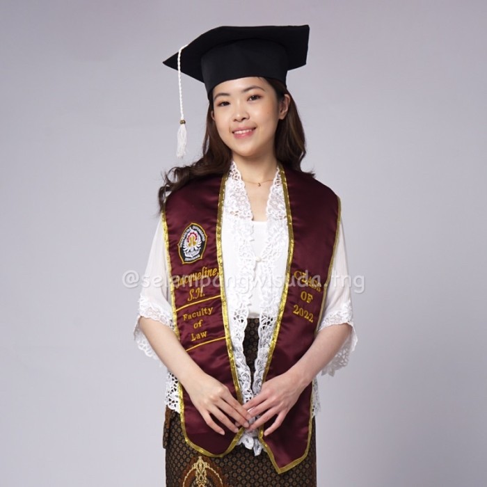 RB001 Selempang Wisuda Leher Satin Logo
