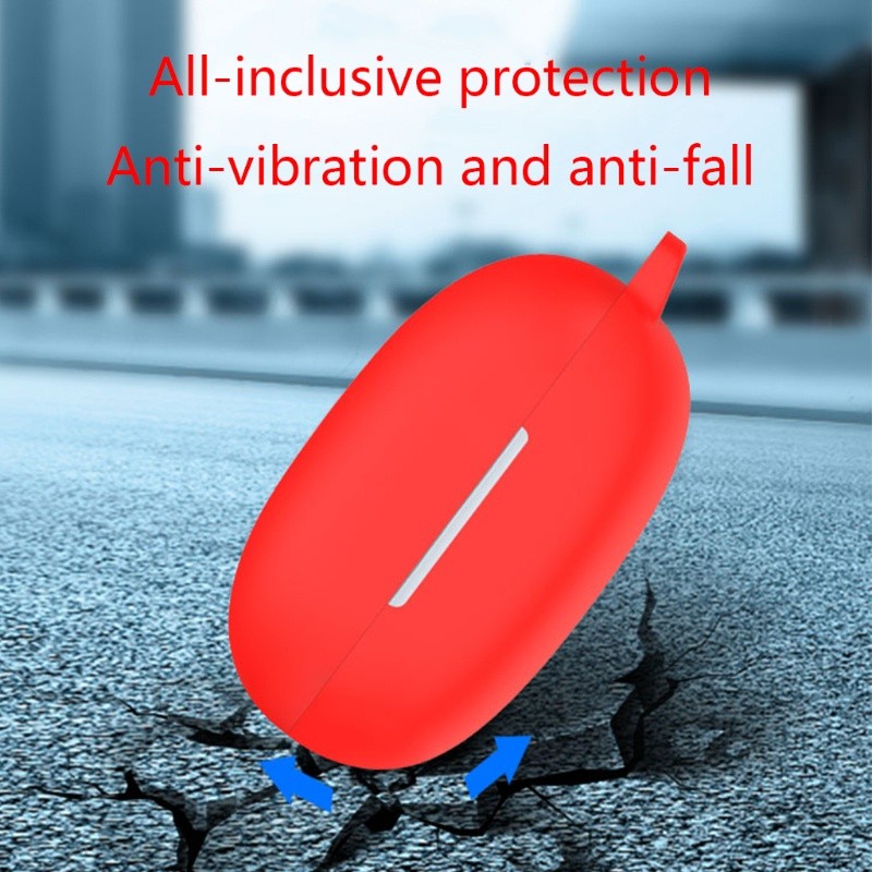 Soft Case Silikon TWS Realme Buds Air 2 Neo / Buds Q2 / Buds Q2s + carabiner