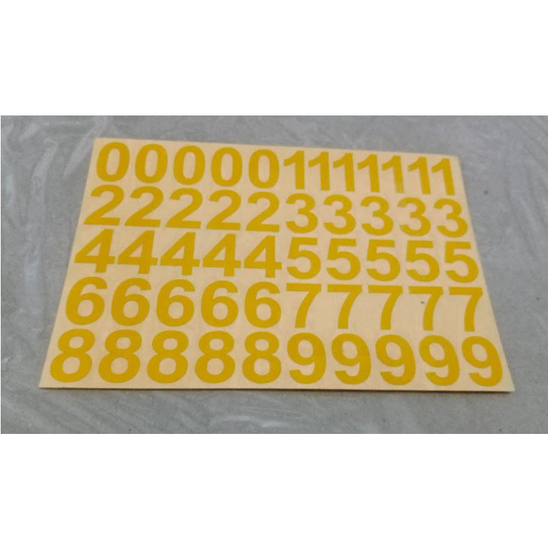 STIKER KECIL CUTTING ANGKA STICKER CUTTING ANGKA