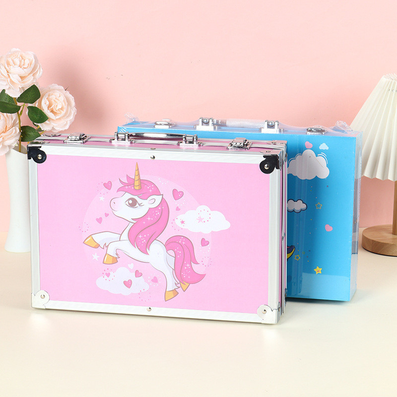 

mg Crayon Set 145pcs Koper Aluminium Besi Krayon Pensil Warna 145 Pcs Box Alat Lukis Anak Koper Set