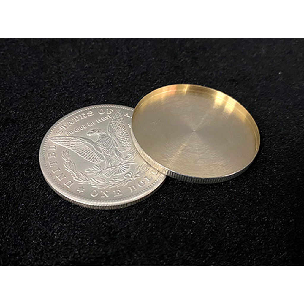 Expanded Shell Super Morgan Dollar (Head/Tail, Brass) Close up Magic Accessories Illusions Gimmick M