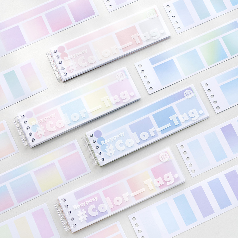 

20 Pages Loose Leaf Color Tag Memo Pad Index File Label Sticky Notes Planner Diary Stickers Office School F7149