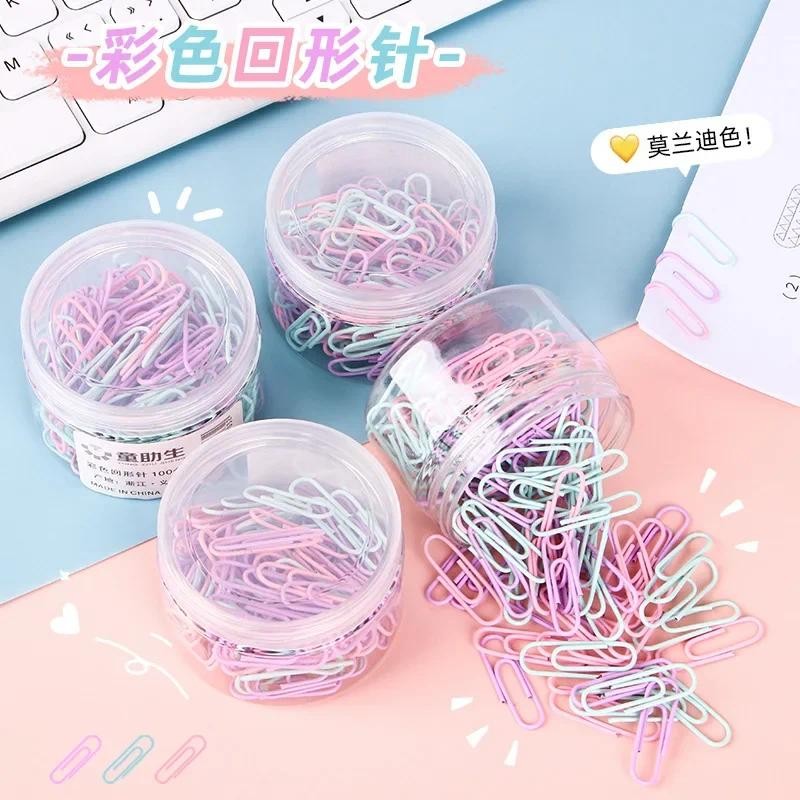 

Paper Clip Binding Clip Office Supplies Stationary Office Stationery Clip 2.8cm100pcscolor Metal Plastic 100 Pieces / Box