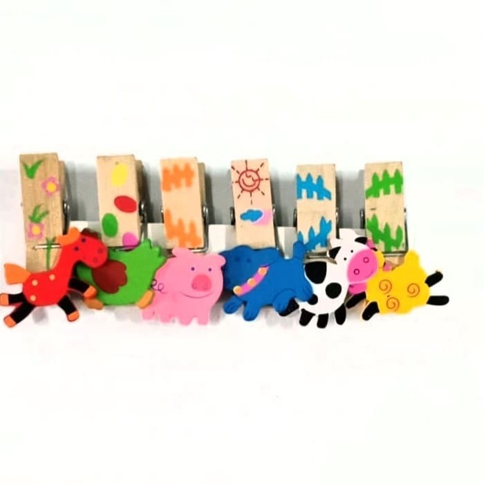 

SALE JEPIT KERTAS KAYU ANIMAL PAPER CLIP LUCU MURAH SHABBY CLIPPER