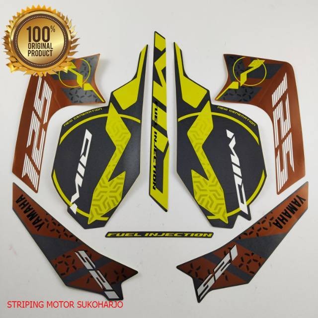 (ORI) Striping Yamaha Mio m3 125 2015 brown kualitas original