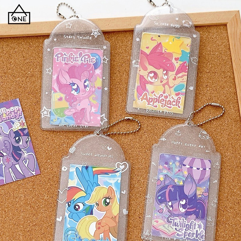 

COD❤️ Tempat Kartu Lucu Berkilau Transparan Tempat Kartu Identitas Pelajar 3 Inci Tempat Kartu Foto Hati Untuk Gadis A.one