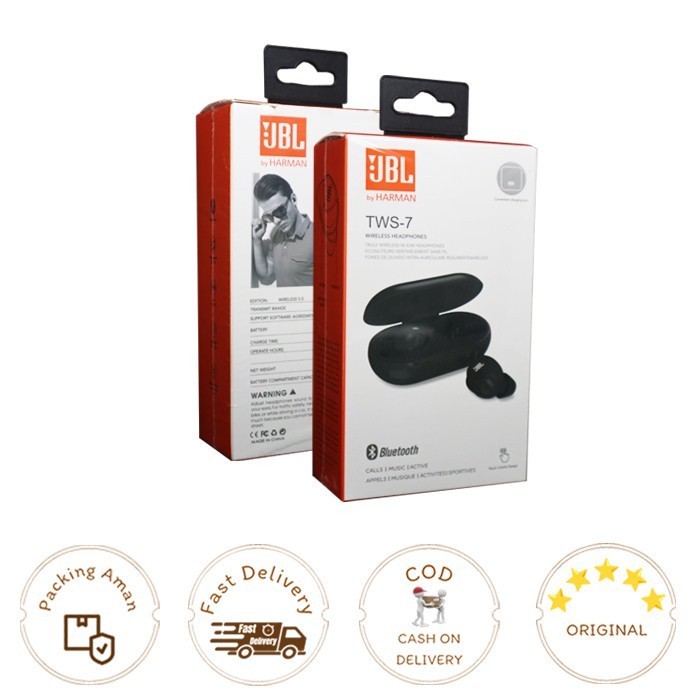 HEADSET Handsfree Bluetooth TWS JBL 07 Super Bass ORI
