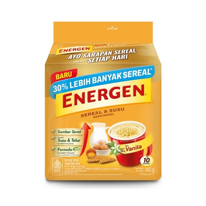 

New Item ENERGEN VANILA POUCH ISI 10S 320G