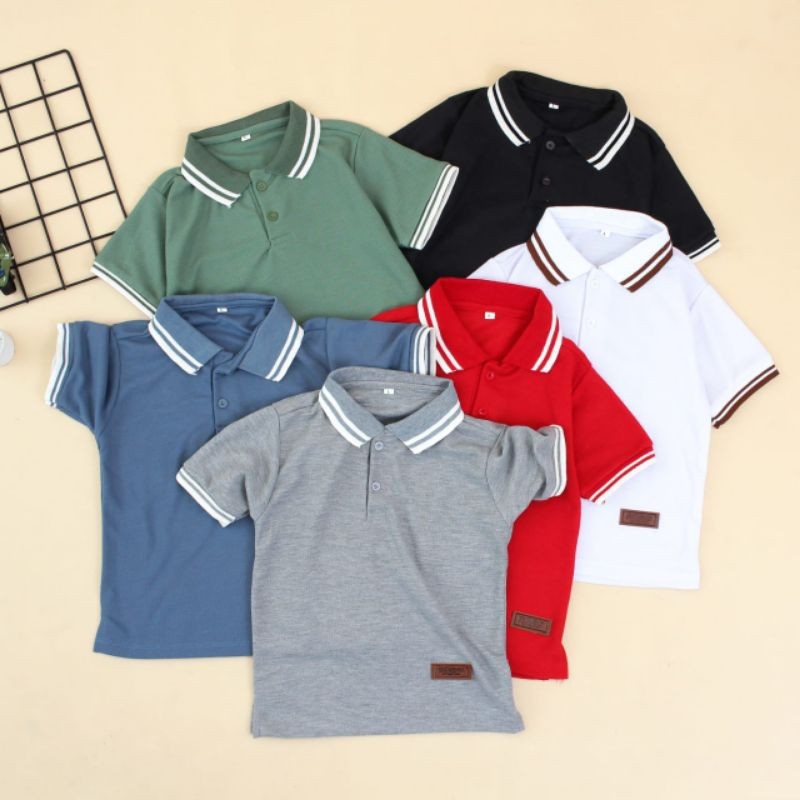 Kaos Polo Wangki Lacoste Kids / Zayn Top Anak Cowok Laki Laki 1-6 T