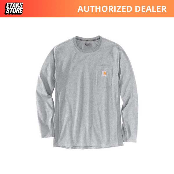 Carhartt Pocket Tee Loose Fit Longsleeve Heather Grey