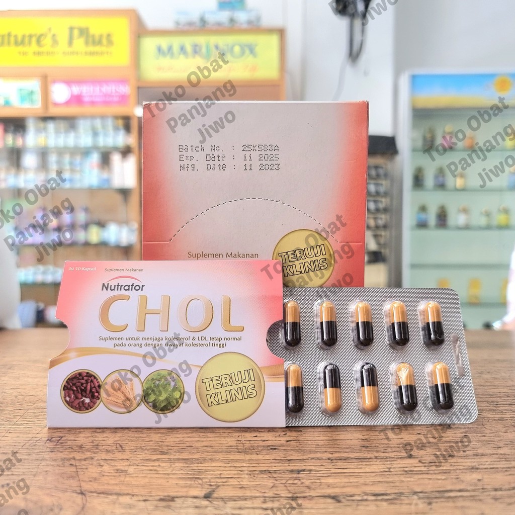 Nutrafor Chol 1 Blister 10 Kapsul Obat Penurun Kadar Kolesterol