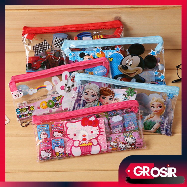 

Grosir S5999 Alat Tulis Kartun Lucu Set 6 in 1 / Stationery Study Set Murah Karakter / Set Perlengkapan Sekolah Anak 6 in 1