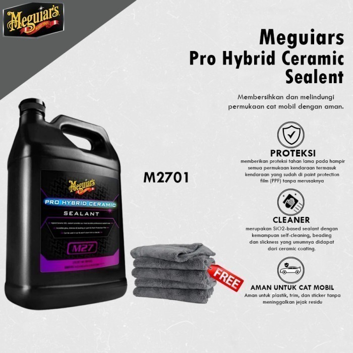 Meguiars M27 Pro Hybrid Ceramic Sealant 60ml / 100ml / 250ml Sio2 Semi Nano Coating Kendaraan